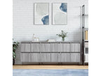 Luxameub 3-piece buffet set, grey engineered wood, WWKK65525
