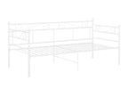 White metal sofa bed frame without mattress, 90x200 cm VRBL33792
