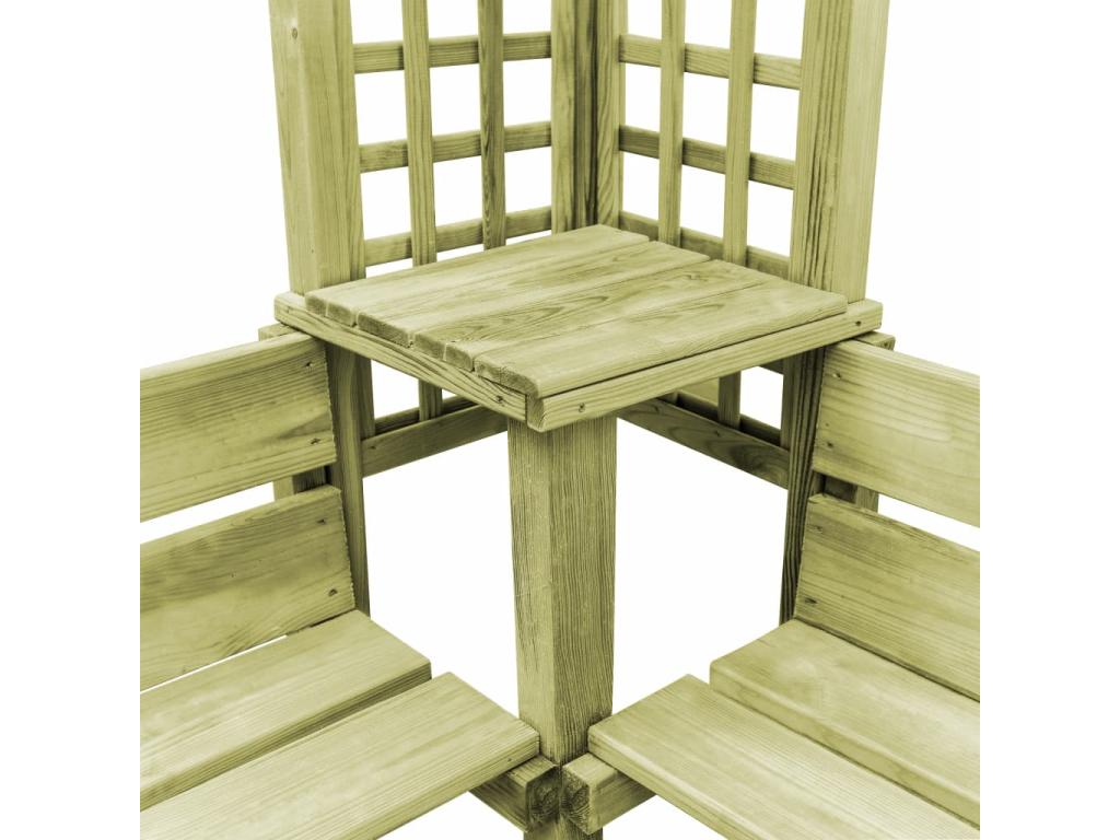 Luxameub corner sofa with bench, impregnated pine wood, BEYQ33994