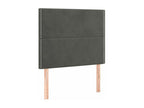 Luxameub bed base and mattress, Dark Grey 90x200 Velvet BFYI06940