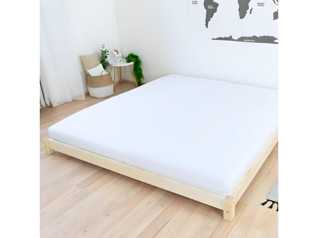 Double bed 200x200 Tatami style - Wood LAHF95159