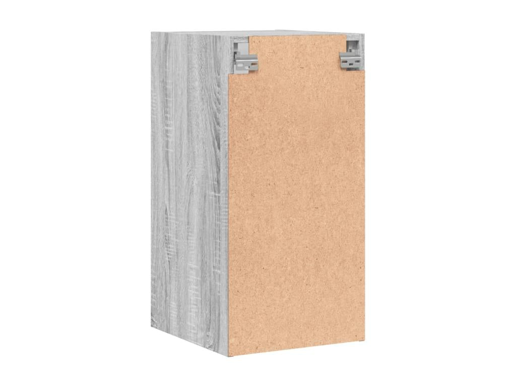 Luxameub wall cabinet with glass doors, grey, 35x37x68.5 cm, YACU47337