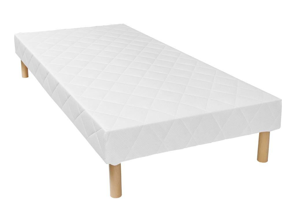 Upholstered decorative bed base 100x200 cm 14 Luxameub multi-ply - White - Luxameub ARGL84972