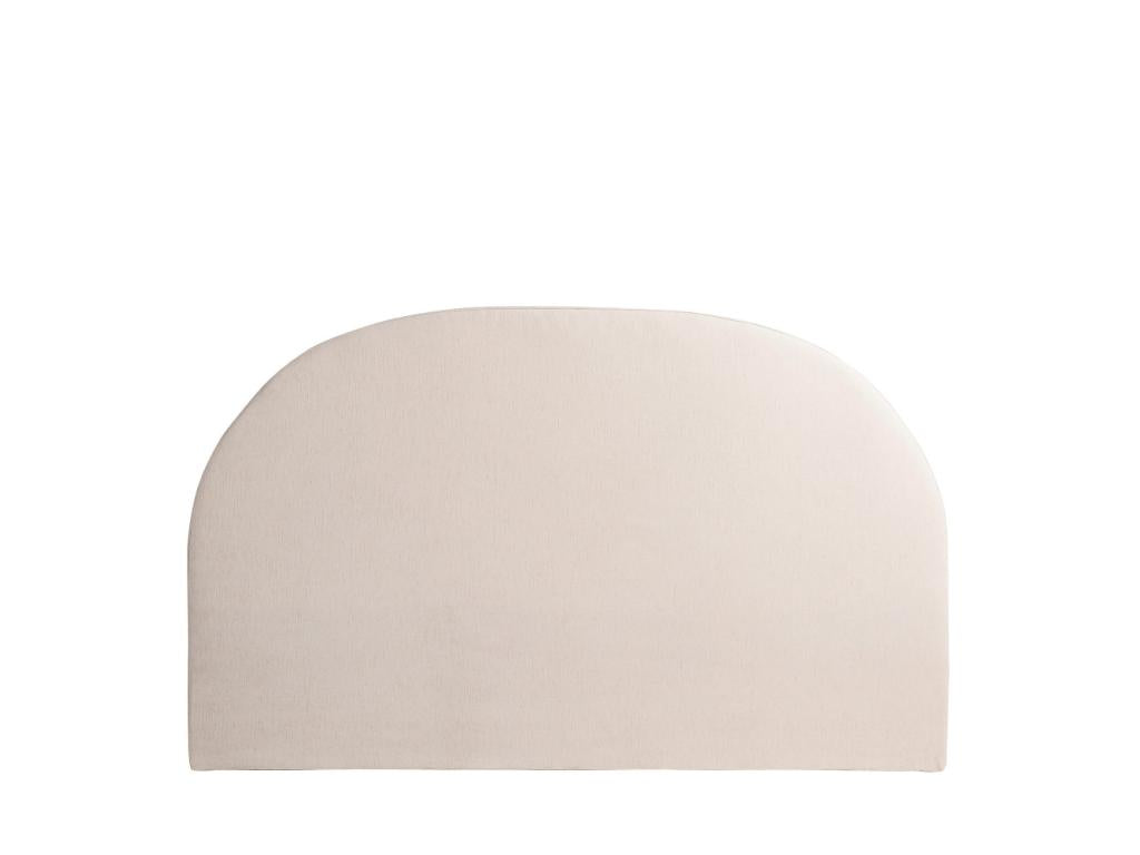 Luxameub - Half-moon cotton and linen headboard, 170cm wide - Natural ITGN77683