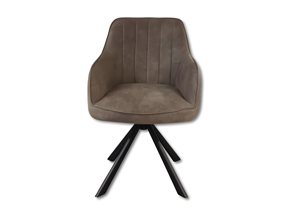 Cosymeub swivel chair, brown with black metal legs JSZU49843