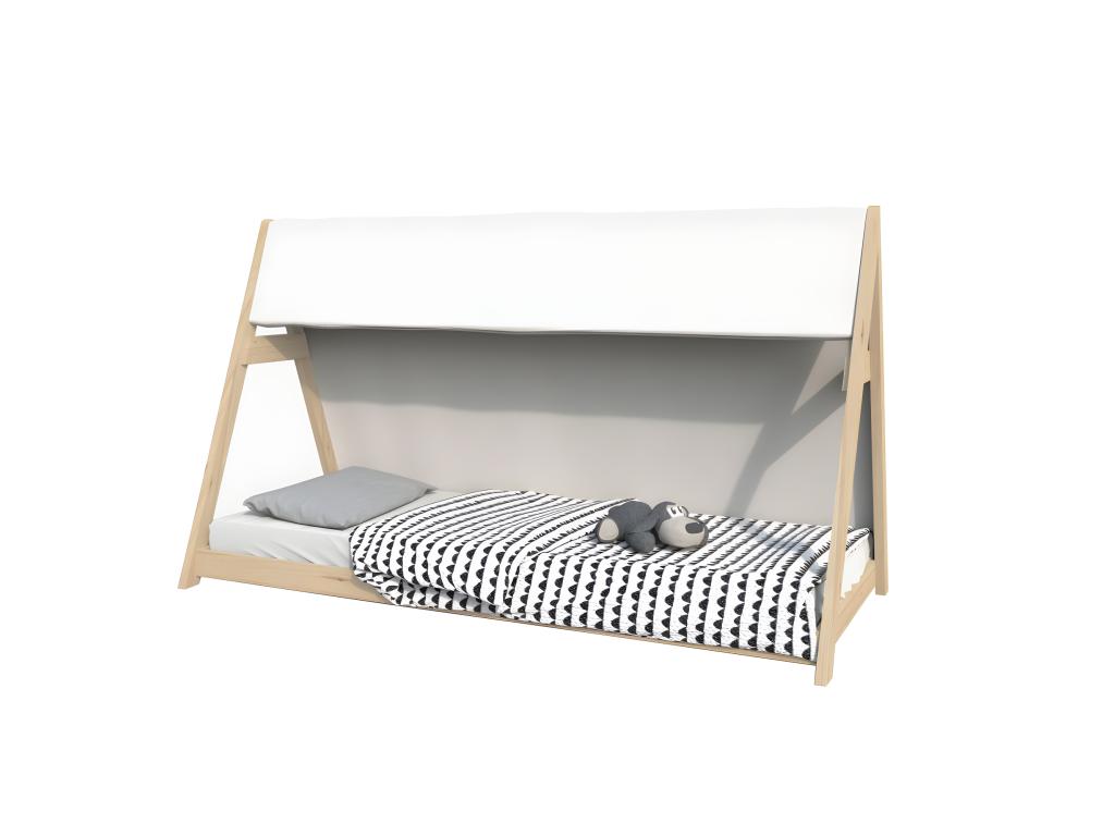 Luxameub Cabin Bed 90x200 1 Canvas 1 Slatted Base / Natural HNWI52881