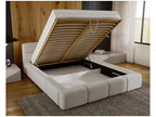 Luxameub Upholstered Bed 180x200 Adult Bed with Storage Luxameub - Velvet Headboard Double Bed - Brown PINPAI 12 WZXJ74460