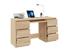 Luxameub Oak Desk 140x50x77 cm Chipboard JBLL21246