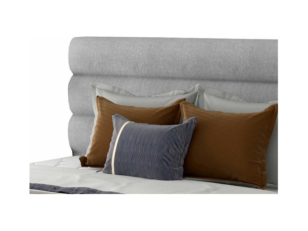 Cosymeub light grey fabric designer bed - 4 sizes - 200x200 DAOR06070