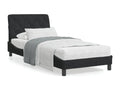Bed frame with Luxameubères LED black 90x190 cm velvet OXKK95253