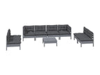Brown wooden garden furniture set, 63.5x63.5x62.5 cm, 02 0017922 RUCF79295