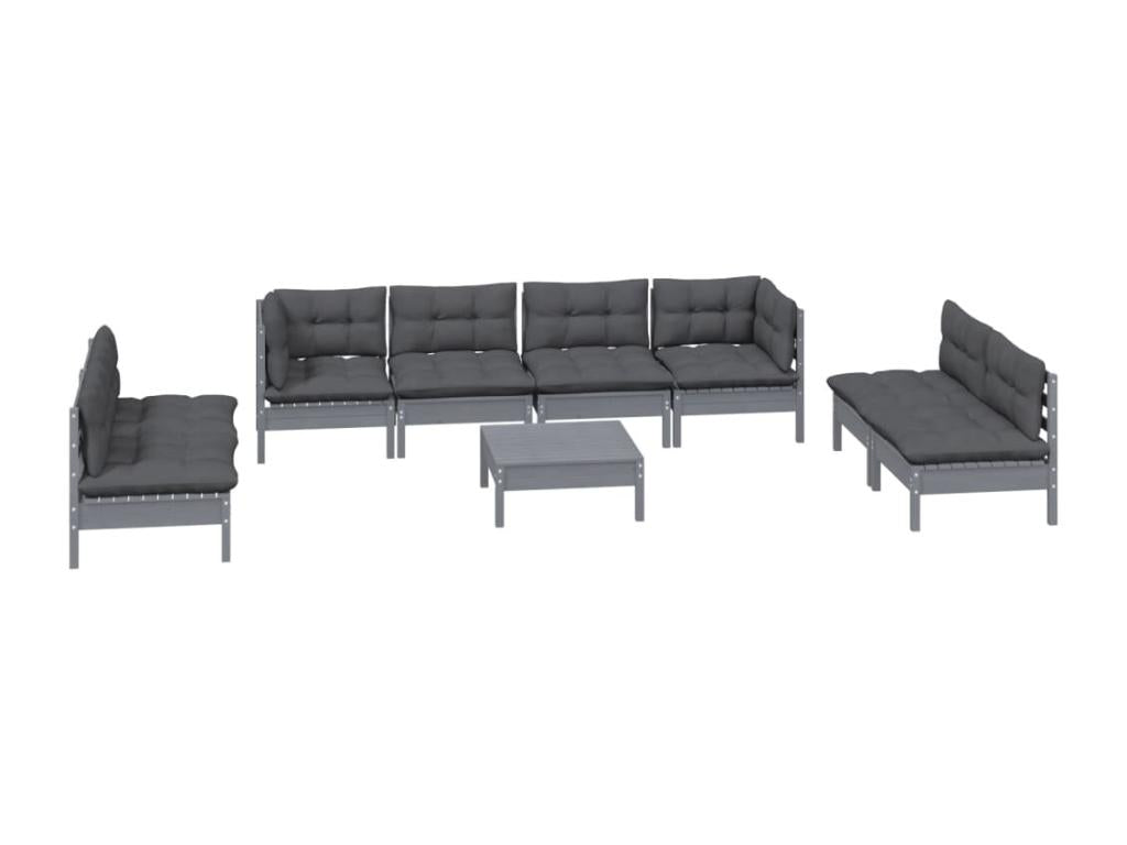 Brown wooden garden furniture set, 63.5x63.5x62.5 cm, 02 0017922 RUCF79295