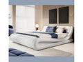 Double bed 150x190cm in White with Luxameub ZFPK12111