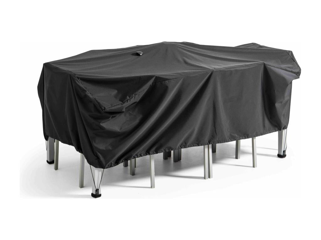 Black garden table cover 200x130 cm JTHL08883
