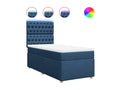 Luxameub bed base with mattress, blue, 90x200 cm, fabric, COBW67746