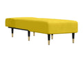 Yellow velvet chaise longue PXVM35915