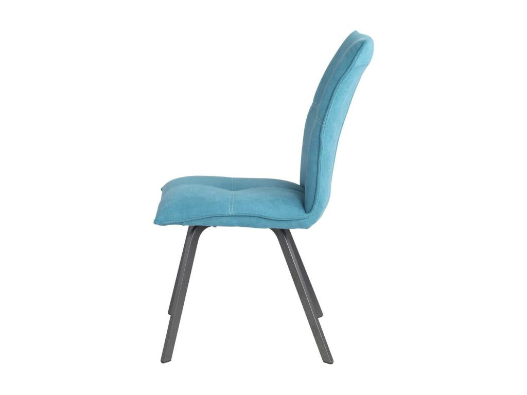 Artigeo - Set of 4 Fabric Chairs, Blue RYRA89528