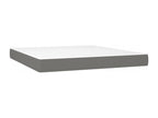 Upholstered bed base with mattress, Dark Grey, 160x200cm, Fabric UTWH01174