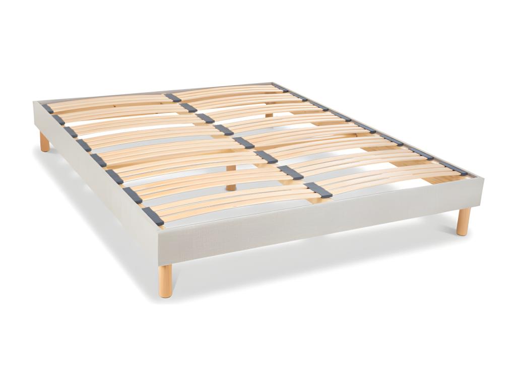 Artigeo grey decorative bed base, 15cm thick, with legs, 160x200 ASZV78006