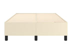 Cream upholstered bed base 120x200 cm Faux leather TMRW52258