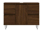 Bathroom cabinet, brown oak, 80x33x60cm, engineered wood, EZKR78500
