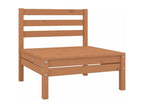 10-piece garden furniture set, solid pine wood, honey brown, 7 KYDS31281