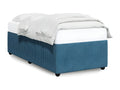 Blue velvet bed frame 80x200 cm JTCY27921