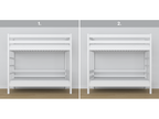 Wooden bunk bed N03 White 90x180 KDDE76218