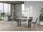 Extendable folding table 120x45/90 cm Everyday Double Ash White frame Anthracite KIUG75082
