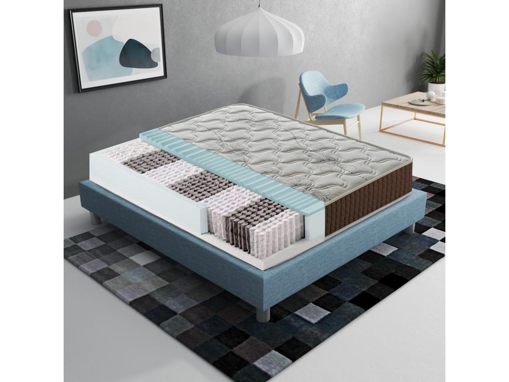 Pocket spring and memory foam mattress - 23 cm high 80x190 cm LWAT35313