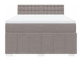 Luxameub bed base with Luxameub mattress 140x190 cm Fabric DTYN29612