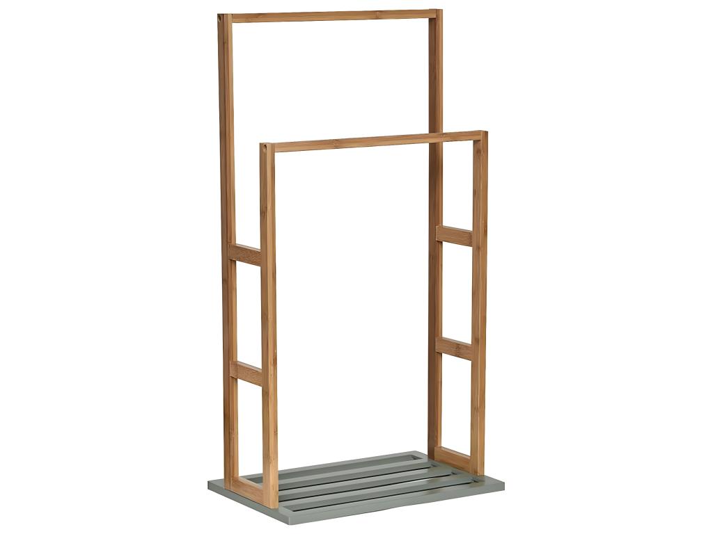 2-Bar Towel Rail in Cosymeub and Khaki Green, H 80 cm HVYH76070