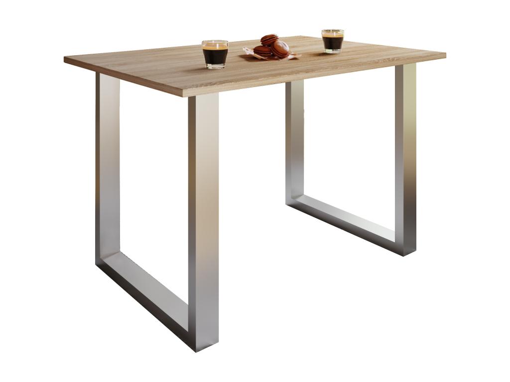 Luxameub PINPAI Wooden Kitchen Table Dining Table Xona U Silver 50 - 140 - Oak Luxameub TPGS40944