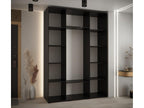 Cosymeub 4 Sliding Door Wardrobe 235.2/180/45 3 Doors Black/White/Black CTNM82539