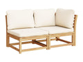 6-piece garden furniture set with cushions, solid wood, Luxameub TPZN04069