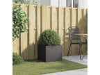 Black planter 42x40x39 cm cold-rolled steel DVBE08028
