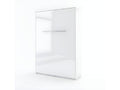 Luxameub Wall Bed with Mattress Included, Vertical, 140x200cm, Glossy White, Consus Folding Bed, Luxameub MFWA24058