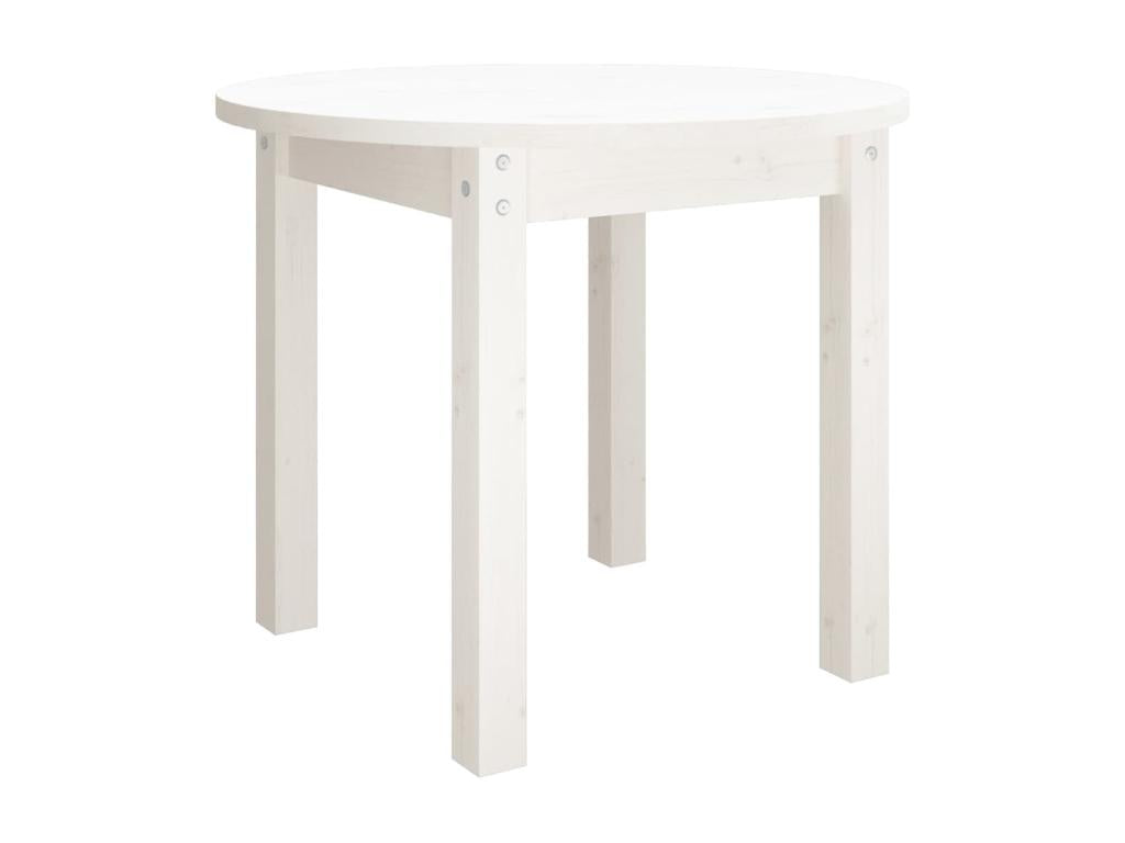 Coffee table, white, 55x45 cm, solid pine wood, UGHY87378