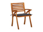 Garden chairs with cushions, 4 pieces, solid wood, Cosymeub QPLS14252