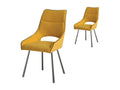 Cosymeub Metal/Fabric Yellow Chairs - Cosymeub NUIB70540