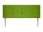 Luxameub Faux Leather Headboard with 2 Buttons 145x105cm with Legs for 135/140cm Beds - Green BMAJ54524