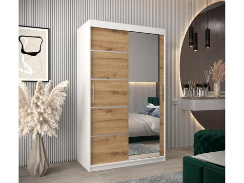 Luxameub 2 Sliding Door Wardrobe 200/120/62 2 Doors White/Luxameub DJCM00211