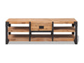 TV stand 140x40x45 cm solid wood Luxameub BCBY47543