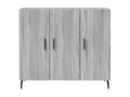 Luxameub grey sideboard 90x34x80 cm engineered wood KWAU06775