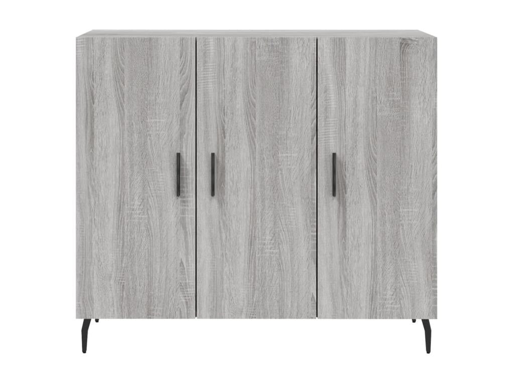 Luxameub grey sideboard 90x34x80 cm engineered wood KWAU06775