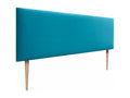 Luxameub Smooth Velvet Headboard 135x115 with Bed Legs 120/135/140 - Light Blue VQQU39724
