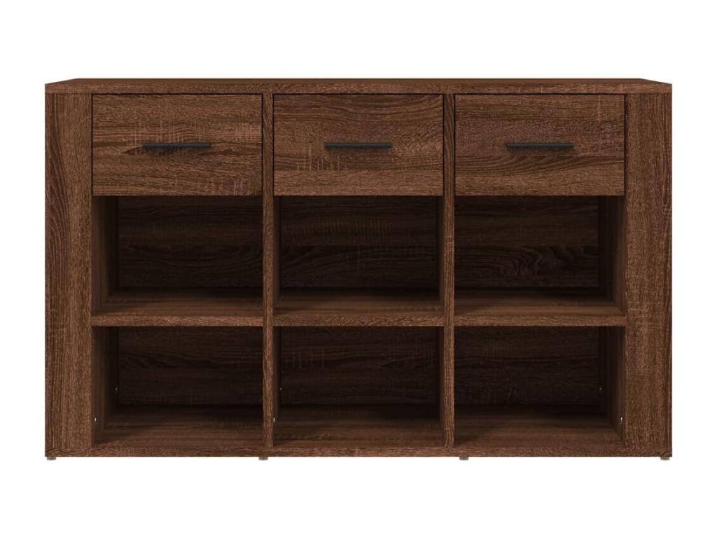 Brown Oak Buffet 100x30x59.5 cm Engineered Wood UGIA12702