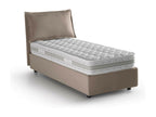 Luxameub Single Bed with Storage Bed, Fabric Upholstery, Made in Italy, Front Opening, Includes 80x190 cm Mattress, Luxameub TJQZ37471