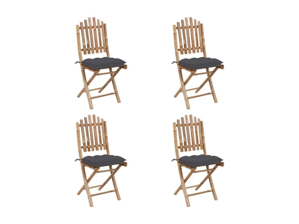 5-piece folding outdoor dining set with cushions Luxameub YRHH10714