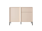 Cosymeub 2D1S LED chest of drawers 104x40x82 Beige KMNZ66293